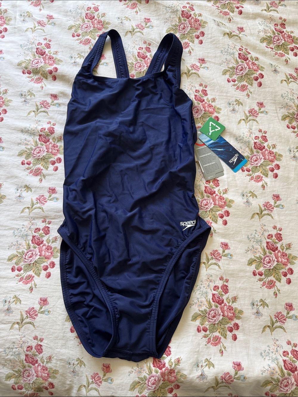 Speedo Blue 10 36 Branded Swimwear Powerflex Eco Navy